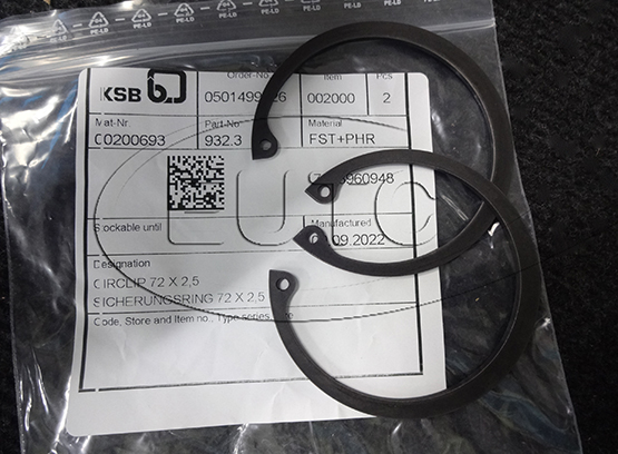 Circlip 72x2,5 KSB 00200693