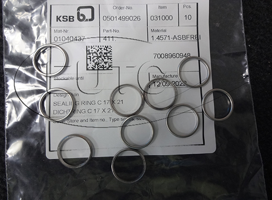 Joint ring C 17X21, for pump type: KRT K40-250/52U1C1-150