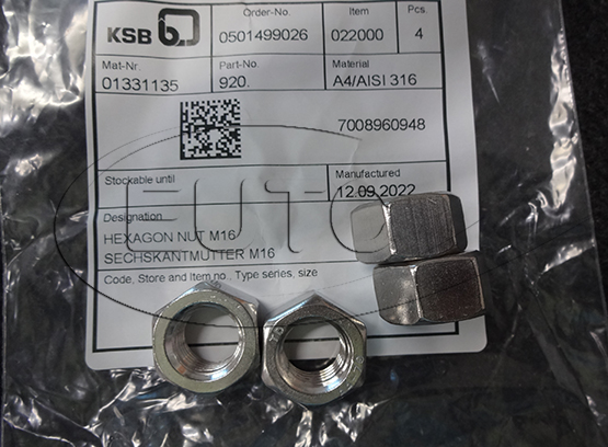 Nut Hexagon KSB 01331135