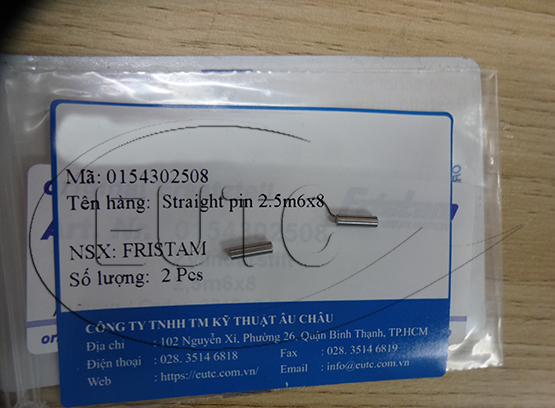 STRAIGHT PIN 2.5M6X8