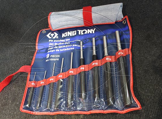 Kingtony 1009PR 9-piece hole punch set