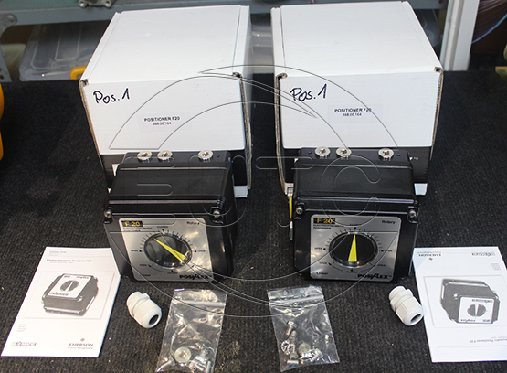 POSIFLEX positioner electro/pneumatic 4-20 mA TYPE F 20 IP 65, M20x1,5 according to data sheet D3.301.2 (VA368.00.164), incl.Cable gland