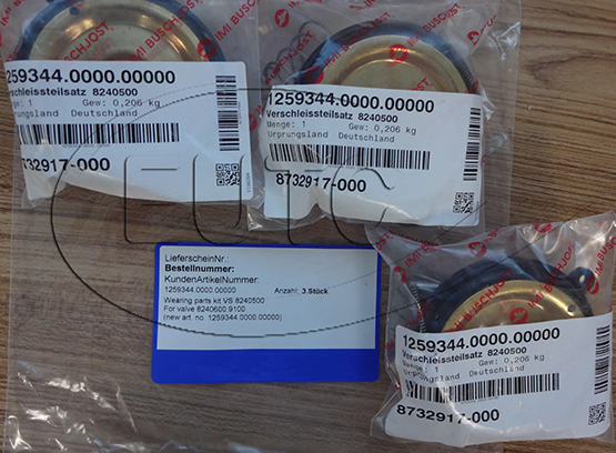 Wear parts set VS 8240500For valve 8240600.9100(new part no.1259344.0000.00000)