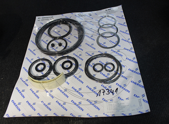 Bộ phụ tùng mài mòn bao gồm tất cả các vòng đệm, vòng bi và dải dẫn hướng cho FD/FS 950, (bộ sửa chữa) -20°/+80°C, -5°F/+175°F (VA001-431-67)