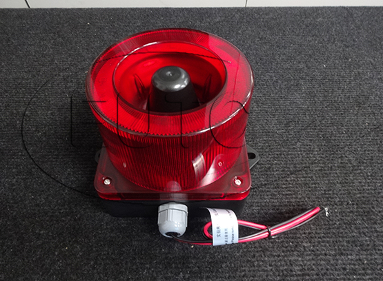 Wall-mounted horn light 115dB, LED flashing, red, IP66