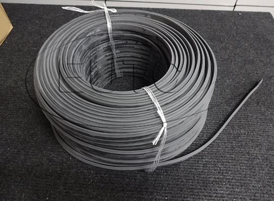 Flat cable 100 meter EPDM blk