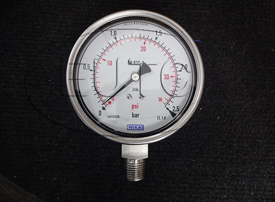 Đồng hồ đo áp suất EN 837-1 0-12 bar Wika-metawork