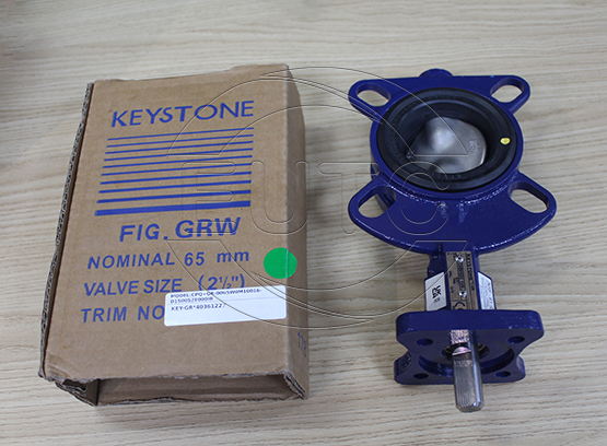 65mm (2.1/2”) Keystone Series GRW Trim 112, Resilient Seated Butterfly Valve, Ductile Iron Body