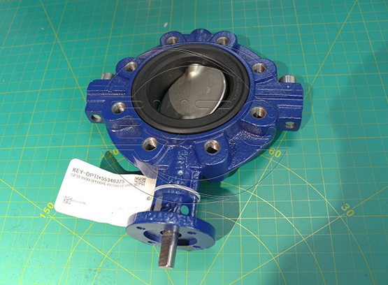 OPTI-0100L0PB0016-D5S00S0E000IB Keystone Optiseal soft seated butterfly valve