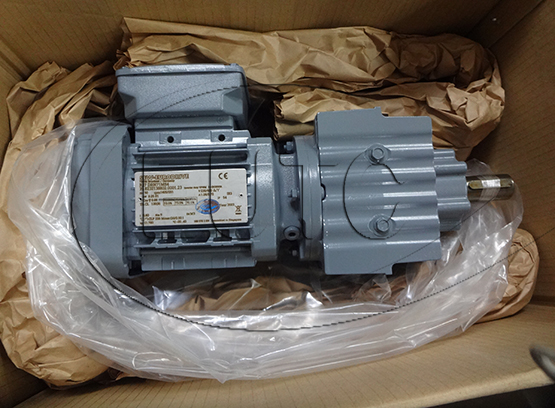 Helical gearmotor