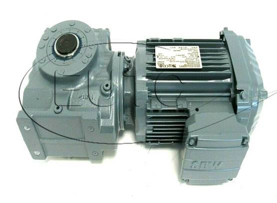 Helical-worm gearmotor