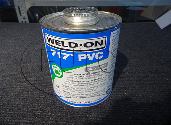 BOTTLE GLUE - WELDON 717 PVC - GRAY/ 946ML